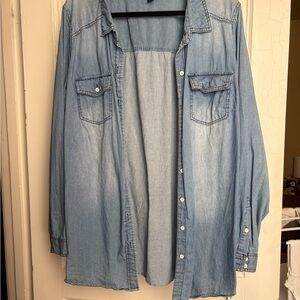 Torrid Soft Blue Denim Top